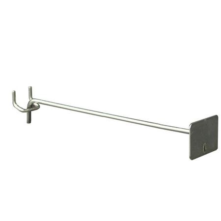 AZAR DISPLAYS 9" Extension Metal Bracket 600109